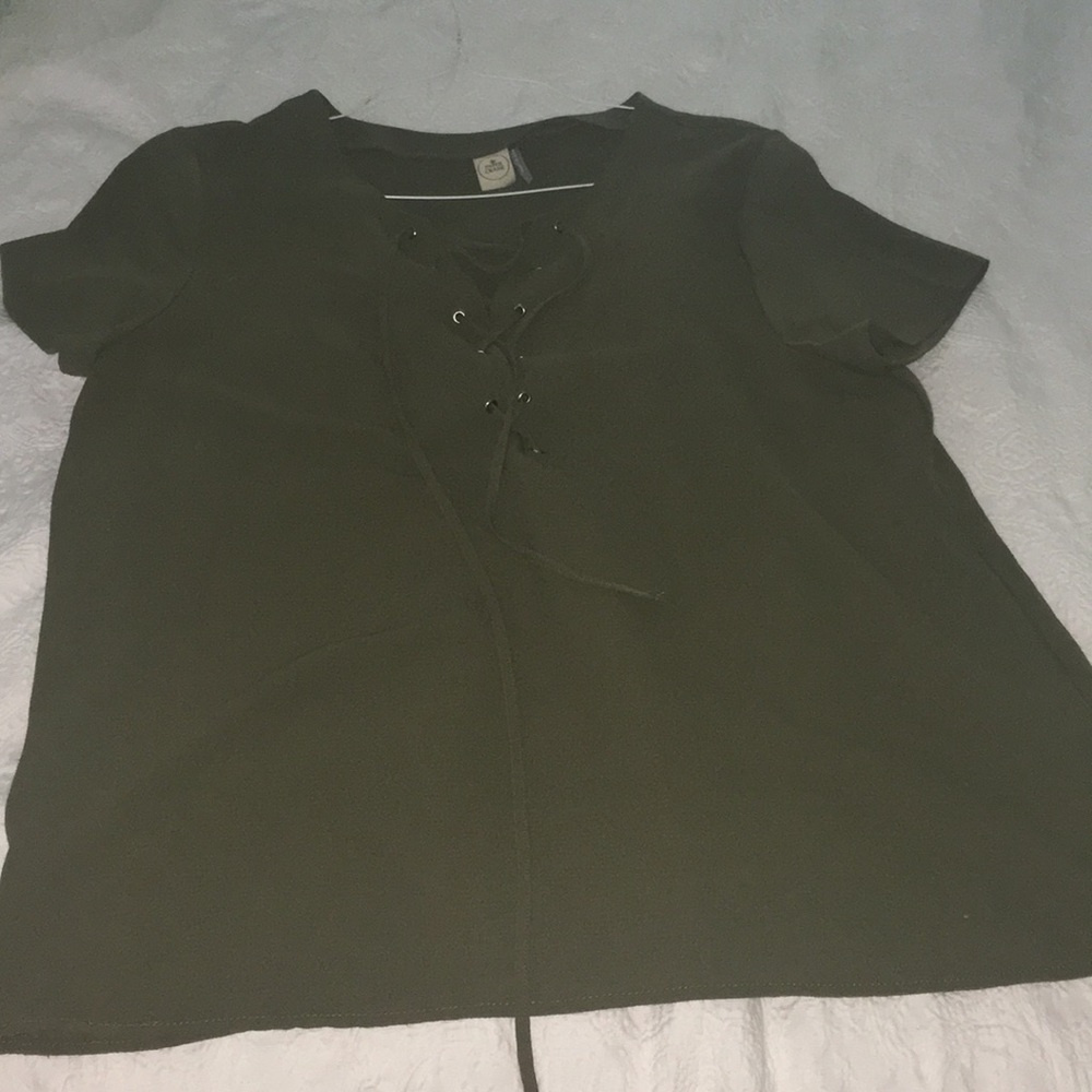 Lace-up top